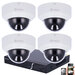 IP PoE 4MP Safire Smart Kamerasystem mit 4 Dome Kameras inklusive Mikrofon.