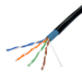 Safire Cat6 Netzwerkkabel 100 m Schwarz CCA für den Außenbereich