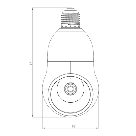 NVS-IPC-BULB1 WiFi camera Nivian E27 fitting