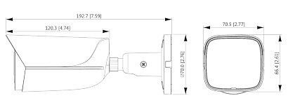 Dahua WizSense 5Mp 2.8mm PoE Bullet IP camera IPC-HFW2541E-S-0280B