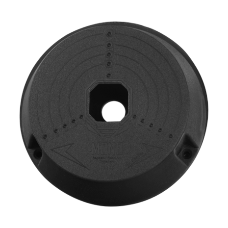 Universelle Schwarze Anschlussbox f&uuml;r Dome- und Turret &Uuml;berwachungskameras.