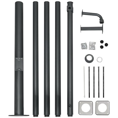 Cameramast antraciet