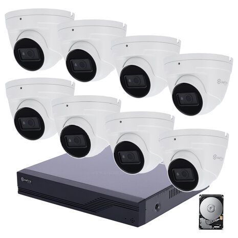 Safire Full HD Kamera&uuml;berwachungssystem mit 1TB Festplatte, 8 Kameras und XVR recorder.