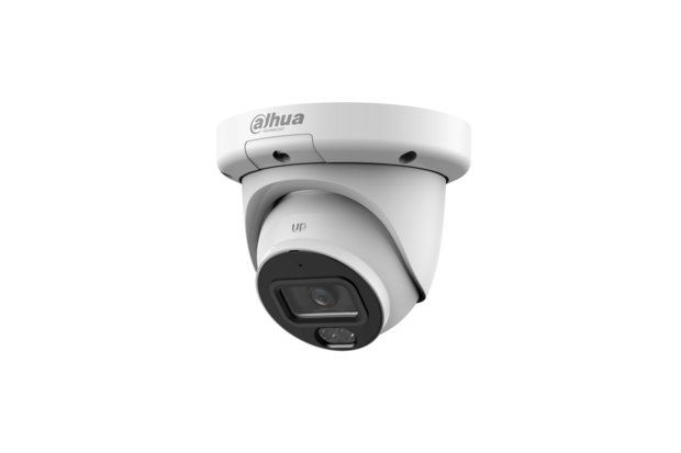Dahua IPC-HDW3849QMP-S-IL 8MP WizSense Turret-Kamera mit intelligenter Dual Light und KI.