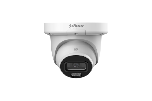 Dahua IPC-HDW3849QMP-S-IL 8MP WizSense Turret-Kamera mit intelligenter Dual Light und KI.