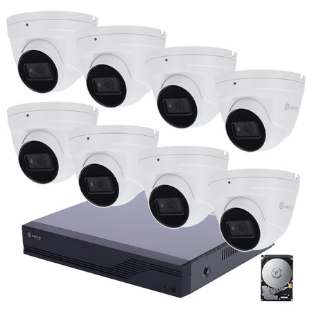 Safire Full HD Kamera&uuml;berwachungssystem mit 8 Kameras und XVR recorder.