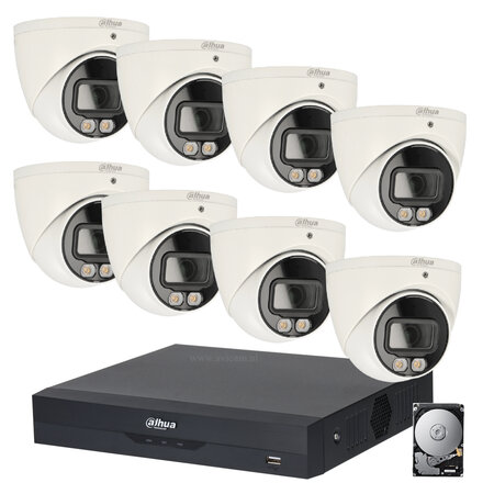 Dahua 2MP FULL HD camerabewakingssysteem 8 camera