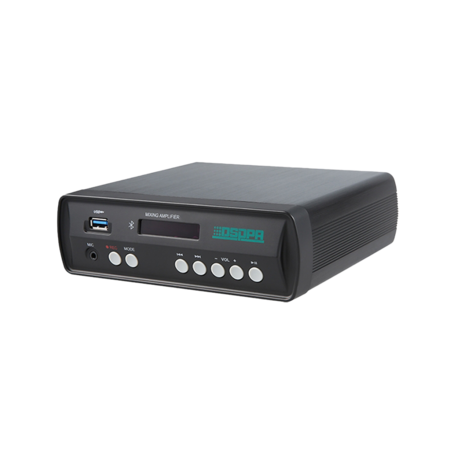 DSPPA MINI60 Mengversterker - 2x30W Klasse D - Bluetooth, USB &amp; FM - DC 12-24V