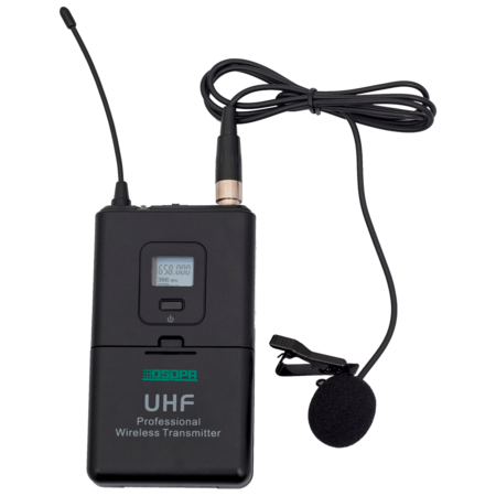 DSPPA Draadloze UHF Lavalier Microfoon - Reversmicrofoon voor DSPPA-D5815