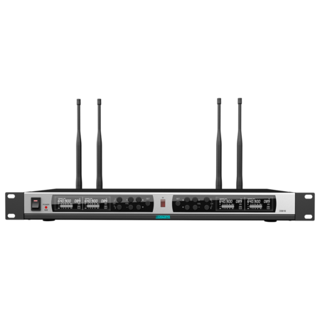 DSPPA D58XX Draadloze Microfoonontvanger - 4 Kanalen met IR-koppeling
