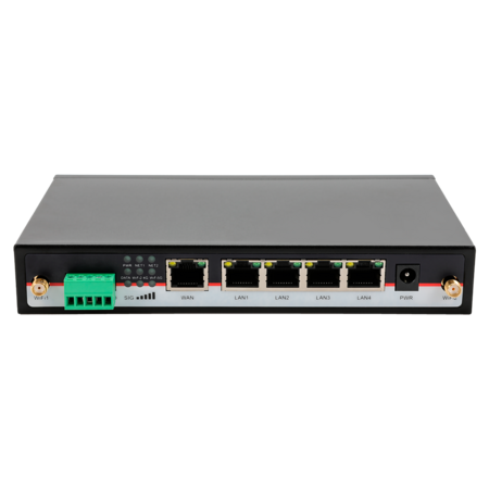 Hongdian Industri&euml;le 5G Router - Dual SIM, 5x Gigabit Poorten &amp; RS232/RS485