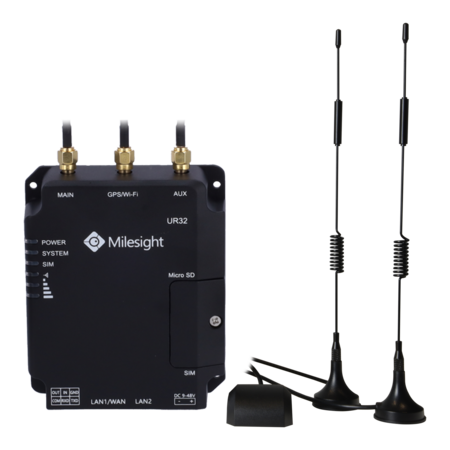 Milesight Industri&euml;le 4G LTE Cat 4 Router - Dual SIM, PoE &amp; GPS