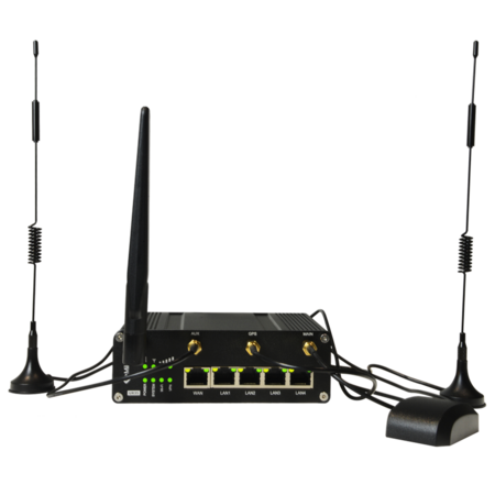 Milesight Industri&euml;le 4G LTE Router - Dual SIM, WiFi, GPS en 4x PoE+