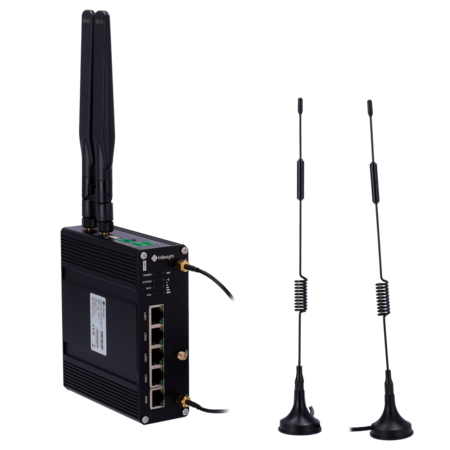Milesight Industri&euml;le 4G Router - WiFi 6, Dual-SIM &amp; 5 Gigabit Poorten met PoE+