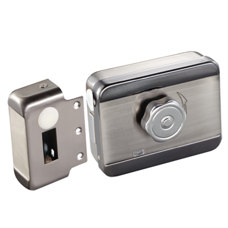 Elektromechanisch opbouwslot NC 12VDC met cilinder