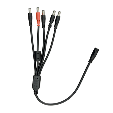 CCVTV DC 12V Stroom Splitter - 1 naar 5 DC Voedingskabel voor Camerabewaking