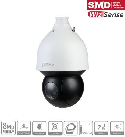 Dahua SD5A825GA-HNR WizSense PTZ Camera - 8MP 25x Zoom IP67 IK10 PoE+