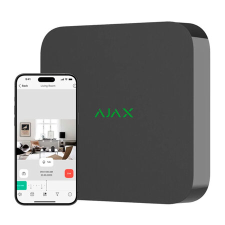 Ajax Systems NVR 8-Kanaals Netwerk Video Recorder - Zwart