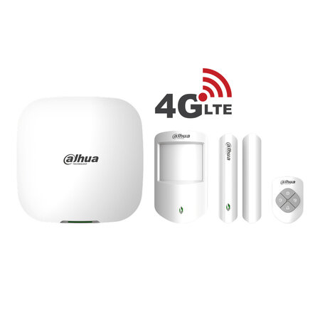 Dahua ART-ARC3000H-03-FW2 Draadloos Alarmsysteem met 4G Hub en PIR-Melder
