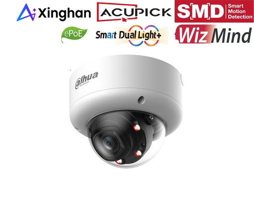 Dahua IPC-HDBW5859E1P-ZE-IL-2712 8MP IP Dome Smart Dual Light