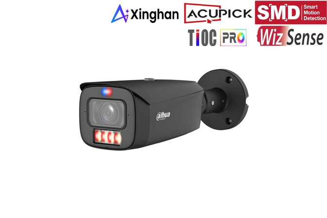 Dahua IPC-HFW3849T1P-ZAS-PV-2712-PRO-Black 8MP IP Bullet Camera