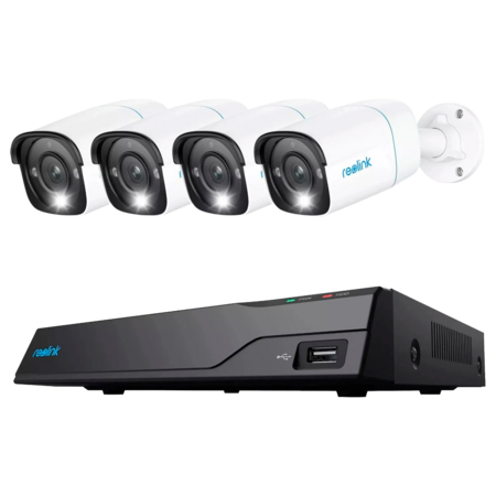 Reolink 8MP PoE Beveiligingscamera Set - 4K NVR met 4 Camera's en 2TB HDD