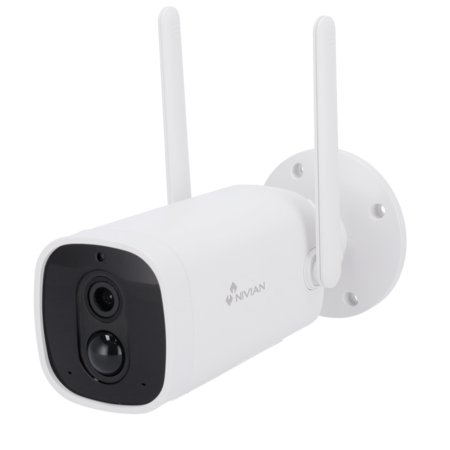 Nivian NVS-IPC-06-BAT Draadloze IP Camera op Accu - Full HD Outdoor Beveiligingscamera