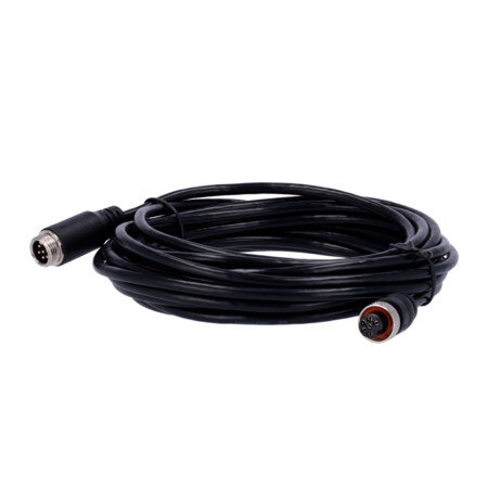 ST-6PIN-IP-90 Streamax-kabel voor IP PON-camera's Connector M12 luchtvaart 6-pins Lengte 9 m.