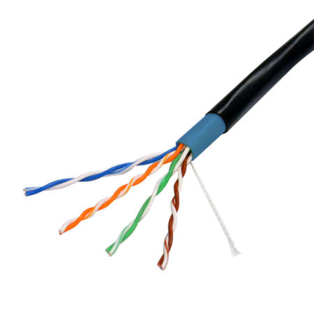 Safire Cat6 Netwerkkabel 100m - Zwart CCA voor Buitengebruik