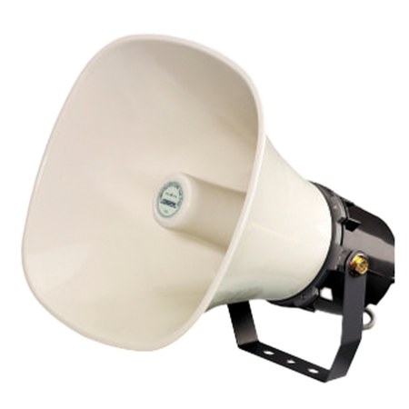 Weerbestendige Hoornluidspreker Buiten - 70V/100V SPL 117dB met Beugel