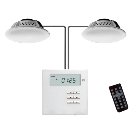 DSPPA M2U Complete Audio Inbouwset met Muurversterker en 2 Plafondluidsprekers