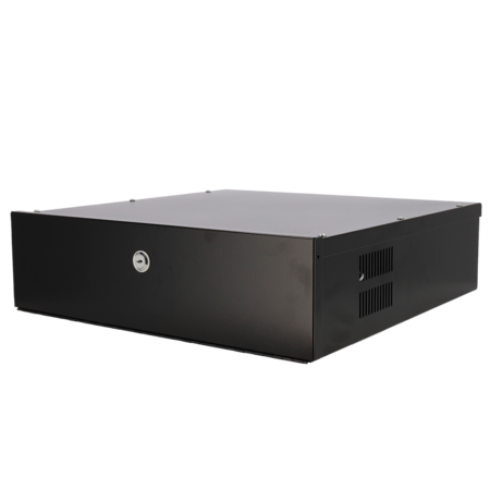 Metalen Lockbox voor DVR-Recorder - 2U Behuizing met Ventilator en Slot