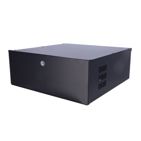 Metalen DVR Lockbox - Beveiligingskast voor CCTV Recorder tot 4U met Ventilator