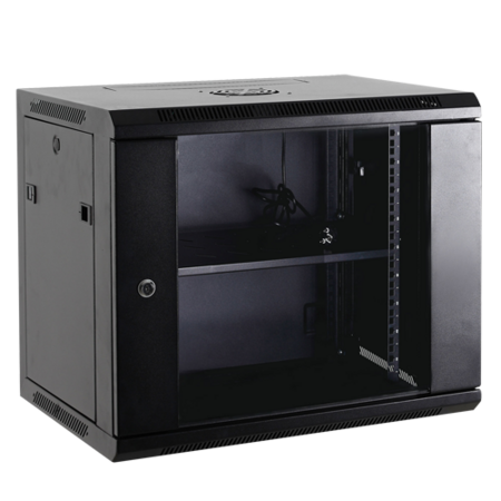 19 Inch Wandpatchkast 6U - 600x450mm Serverkast met Glazen Deur SPCC Staal