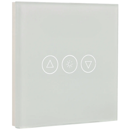 A-SMARTHOME Shutter Switch Panel Wit Gehard Glas Touch Rolluikschakelaar