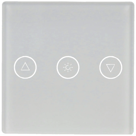 A-SMARTHOME Shutter Switch Panel Wit Gehard Glas Touch Wandpaneel