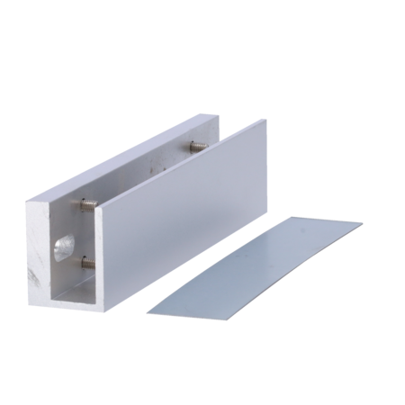 U-profiel voor elektromagnetische zuignappen MARCA BLANCA - Voor glazen deuren