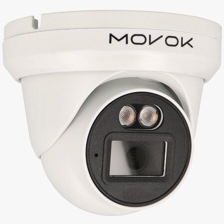 4MP Movok VK-IPC-T141-L PoE Turret Dual light IP buiten bewakingscamera.
