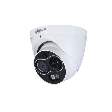Dahua TPC-DF1241-B3F4-DW-S8 Thermische Eyeball Camera met 4MP Beveiliging en PoE