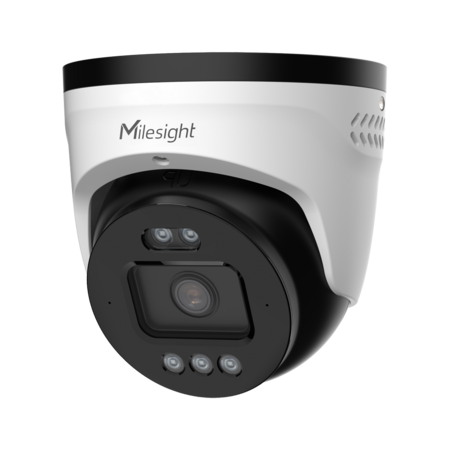 Milesight IP-camera MS-CQ4431-HYPG1/2.8mm - 4MP Turret met Politielicht en AI