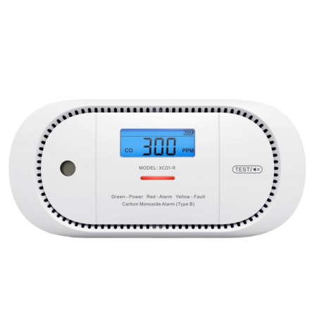 X-Sense XC01-R Koolmonoxidemelder met LCD-scherm en 5 jaar batterijduur