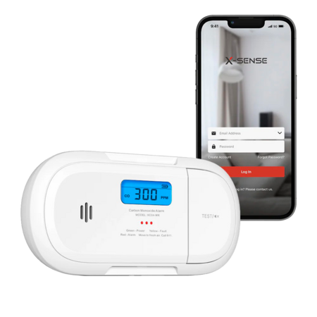 X-Sense XC04-WX Koolmonoxidemelder met WiFi en App-bediening