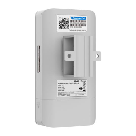 REYEE RG-EST100-E Drahtlose Verbindung bis zu 500 m | Frequenz 2,400 GHz 2,483 GHz.