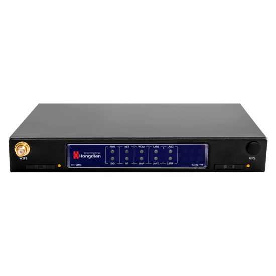 Hongdian Industri&euml;le 4G LTE Cat 4 Router - Dual SIM, WiFi &amp; 5 Ethernet-poorten