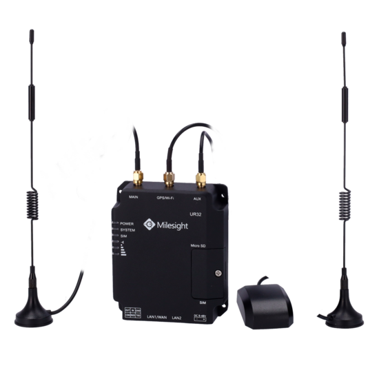 Milesight Industri&euml;le 4G LTE Cat 4 Router - Dual SIM &amp; 2 Ethernetpoorten