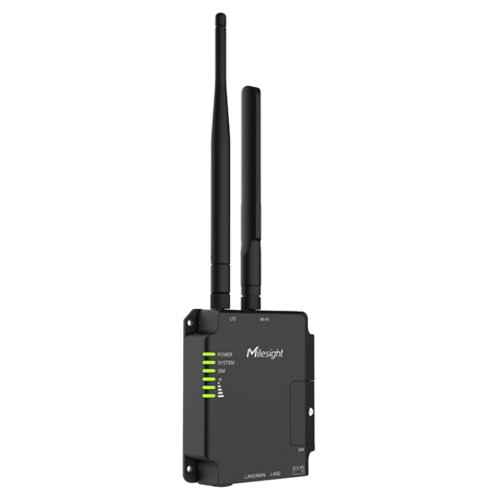 Milesight UR32S Industri&euml;le 4G LTE Router - Met PoE en VPN voor CCTV