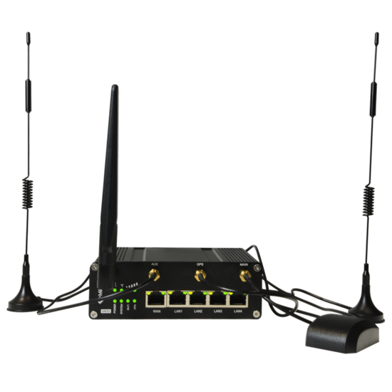 Milesight Industri&euml;le 4G LTE Router - Dual SIM, WiFi, GPS en 4x PoE+