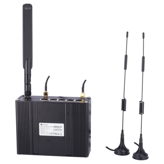 Milesight Industri&euml;le 4G LTE Router - Dual SIM, WiFi, RS232/RS485 &amp; DIN-Rail