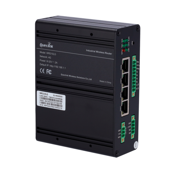 Queclink WR210 Industri&euml;le 4G LTE Router - Dual SIM, WiFi &amp; DIN-Rail Montage