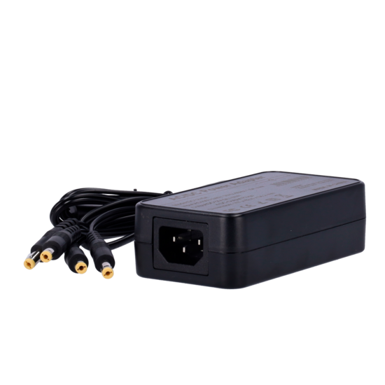 Safire Smart 12V 5A Stroomadapter - Voeding met 4 Uitgangen voor Camera's